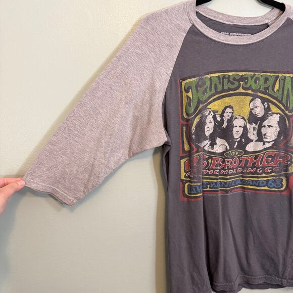 Vintage '68 Big Brother The Holding Co Janis Joplin T-Shirt Women M Gray Graphic - Picture 4 of 7
